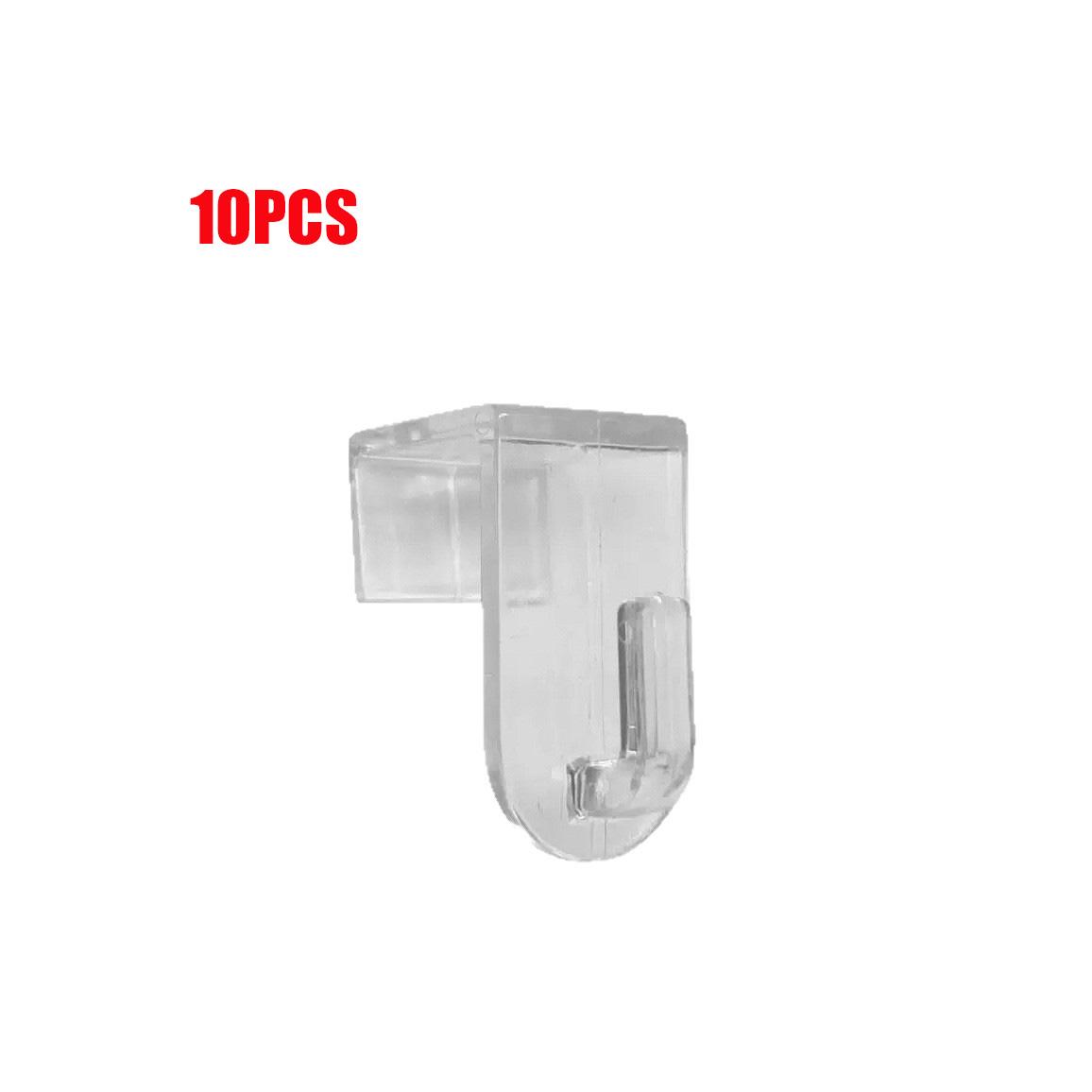 

Heavy-Duty Transparent Plastic Decorative Hooks - Rust-Resistant, Durable for Windows, Doors, Curtains, Shower Curtains, Wreaths