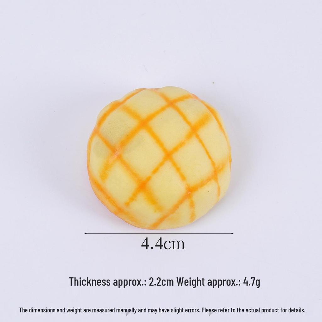 Mini Bread Keychain: Croissant & Pineapple Bun Squeeze Toy