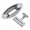Boat Rope Securing Base Stainless Steel Top Mount Hardware for Marine Shade Top Replacement and Fixed Tie Point
