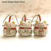 1/5Pcs Lucky Cat Bag Hanging Foyer Decor Cat Ceramic Pendant Room Decoration Handicrafts Sunny Day Doll Gift Accessories