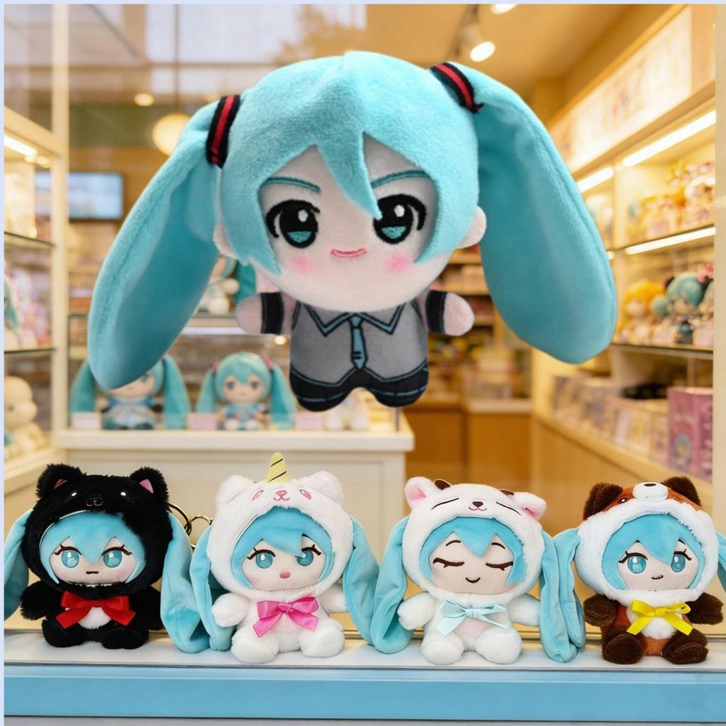 Top-Grade Hatsune Premium-Quality Miku Premium-Quality Chokkorisan High-Standard Plush First-Class Bag First-Class Keychain In Top-Grade Stock