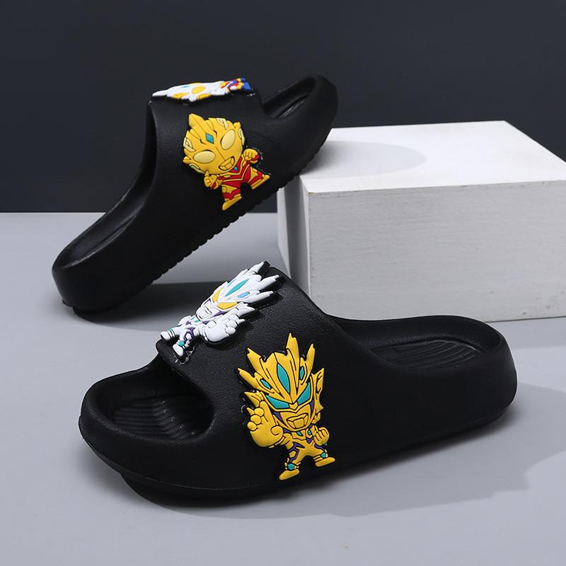 Cartoon Durable Boys Ultraman Summer Slippers Breathable Nonslip Indoor Sandals