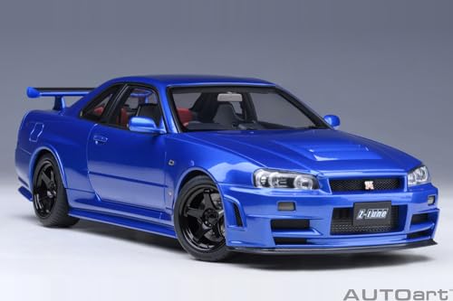 AUTOart 1/18 Scale Nismo R34 GT-R Z-tune Bayside Blue Finished Product