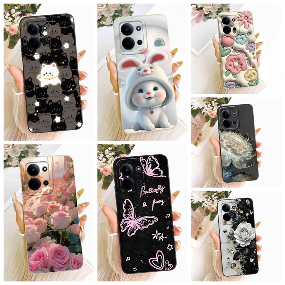 For Xiaomi Redmi 15C 4G Case Cute Couple Flower Cartoon Cover Phone Case For Xiaomi Redmi 15C Redmi15C 4G 5G Back Cover Capa