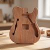 Guitar Body with F-Hole Matte Replacement Contoured for Luthier