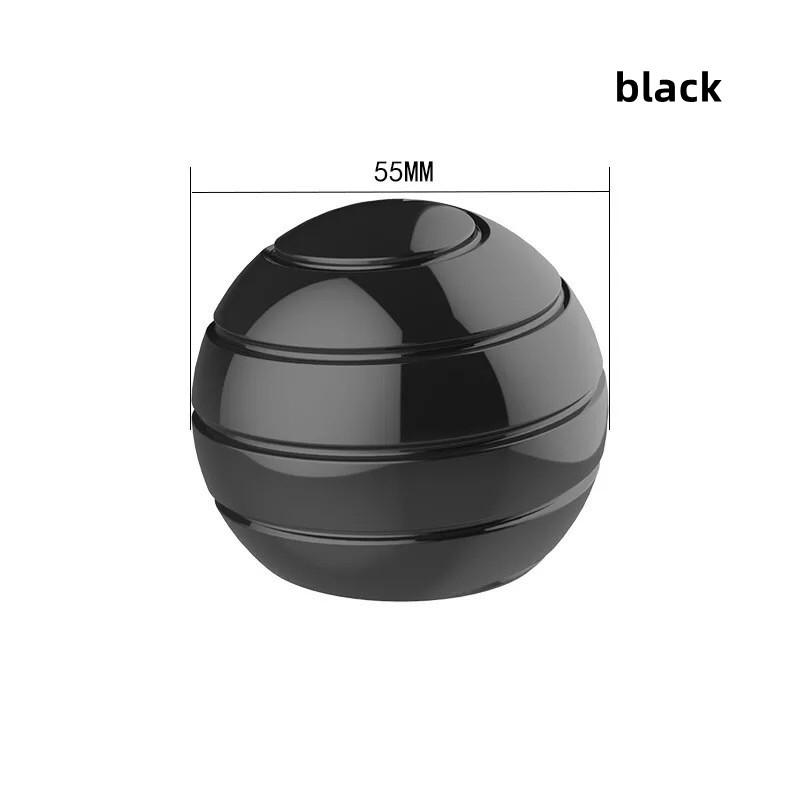 Circular spherical gyroscope desktop decompression fidget rotating office desk lucky interested toy visual finger adult gift