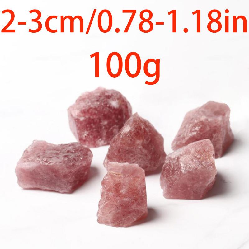 Natural Crystal Strawberry Quartz Rocks Minerals Stones Rough Gemstone Specimen