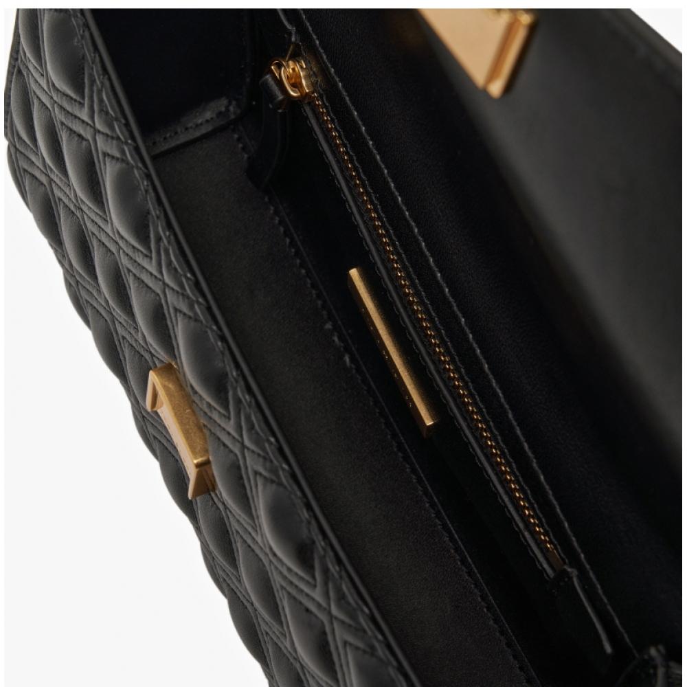 Tory Burch Fleming Quilting Convertible Small Chain Shoulder Bag 75576 001