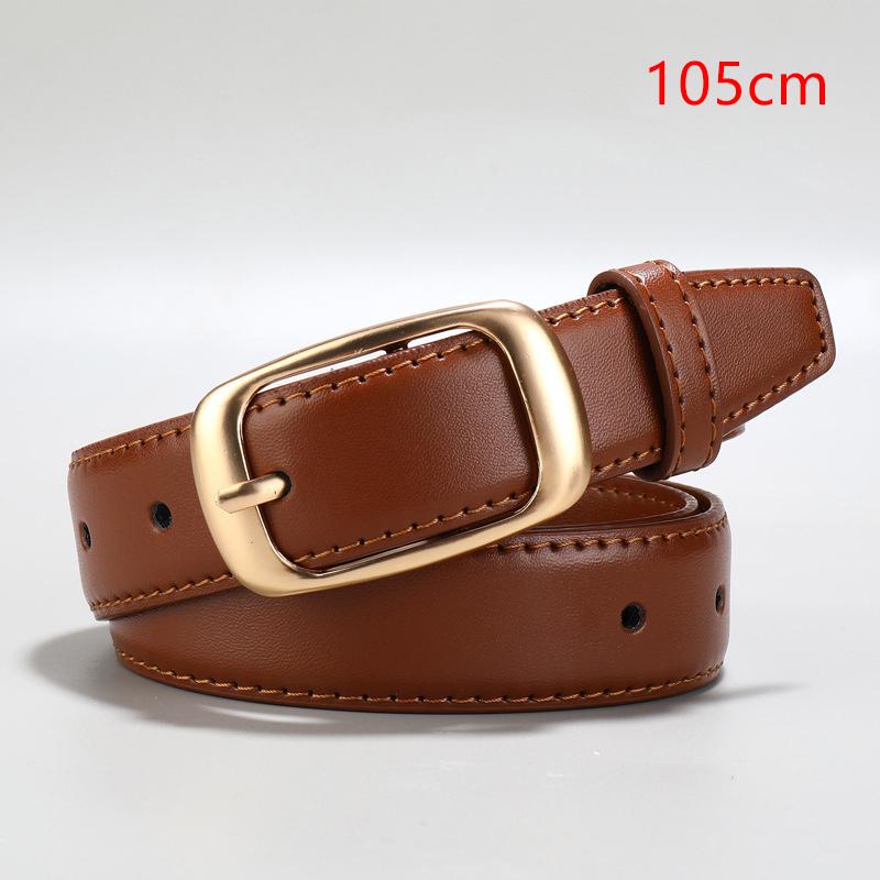Korean Style Leather Belt Unisex Belt Simple Versatile Women Fashion Accessory
