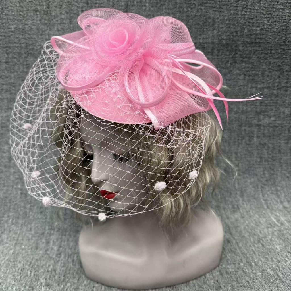 French bridal top hat shooting styling headgear European and American photo hat women's hair accessories top hat