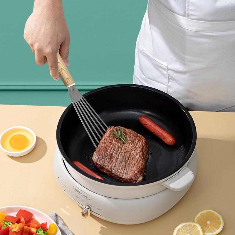 Edelstahl, Fischbratspatel, Fischwendespachtel, Pizza-Pfannkuchenspatel, Steak-Schmetterlingsspatel, Bratspatel, Küchenwerkzeuge