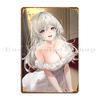 Anime Girl Dress Metal Signs Club Custom Pub Wall Decor Mural Tin Sign Poster