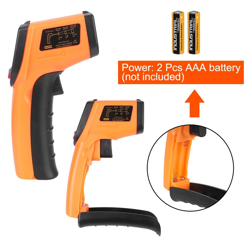 GM320 Digital -50~380°C C/F Laser Temperature Meter Gun Industrial Infrared Pyrometer Non Contact Infrared Thermometer