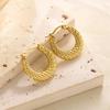 Raffinate Ear Cuff in Acciaio Titanio Oro 18k per Donna