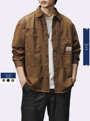 2026 Retro American Workwear Jacket: Casual Outdoor Sport Style