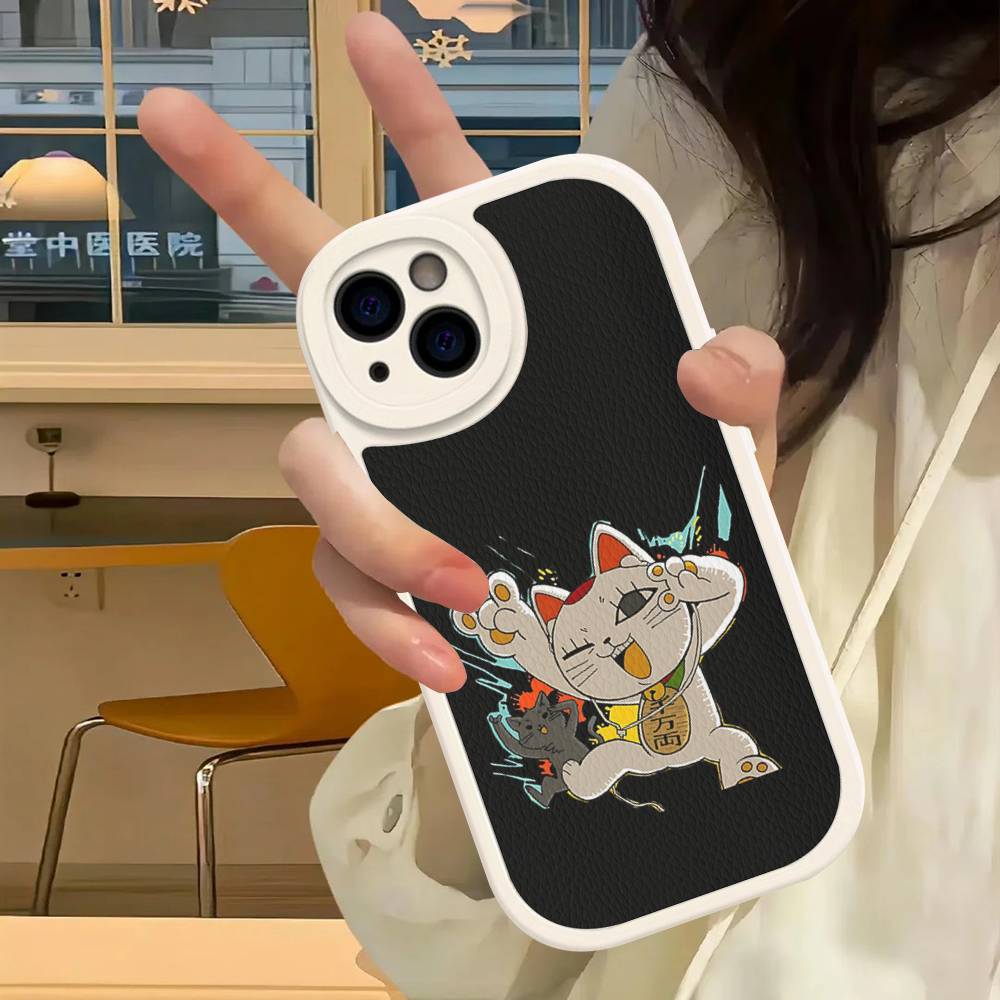 ANIME D-Dandadan T-turbo Baba Handyhülle Für IPhone 16 15 14 13 12 11 Pro Max Plus Stoßfeste Lederabdeckung