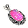 Natural Pink Triplet Opal Gemstone 925 Sterling Silver Pendant 2.29" ETC-14067
