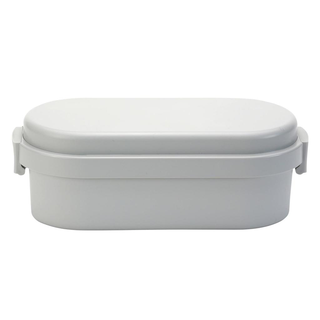 Miyoshi Seisakusho Lunch Box with Integrated Ice Pack Dome M Oyster Gray GEL-COOL 0101-0167