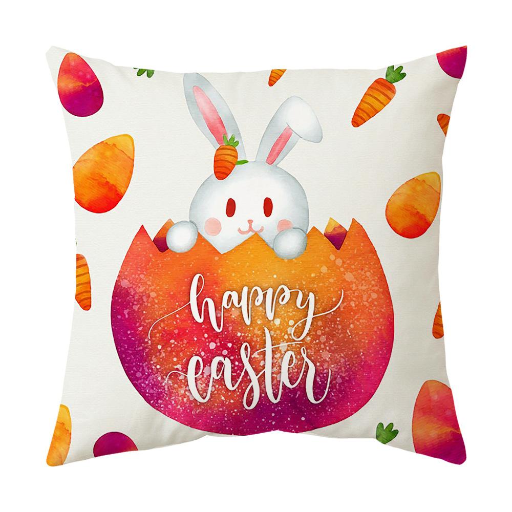 Easter Pillow Cover, Living Room Sofa Cover, Car Cushion Cover, Bay Window Cushion, Office Waist Protector