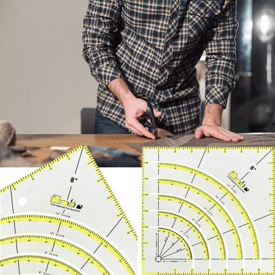 1ks multifunkčné prešívacie pravítko na šitie príslušenstva na patchwork pomôcky pre domácich majstrov