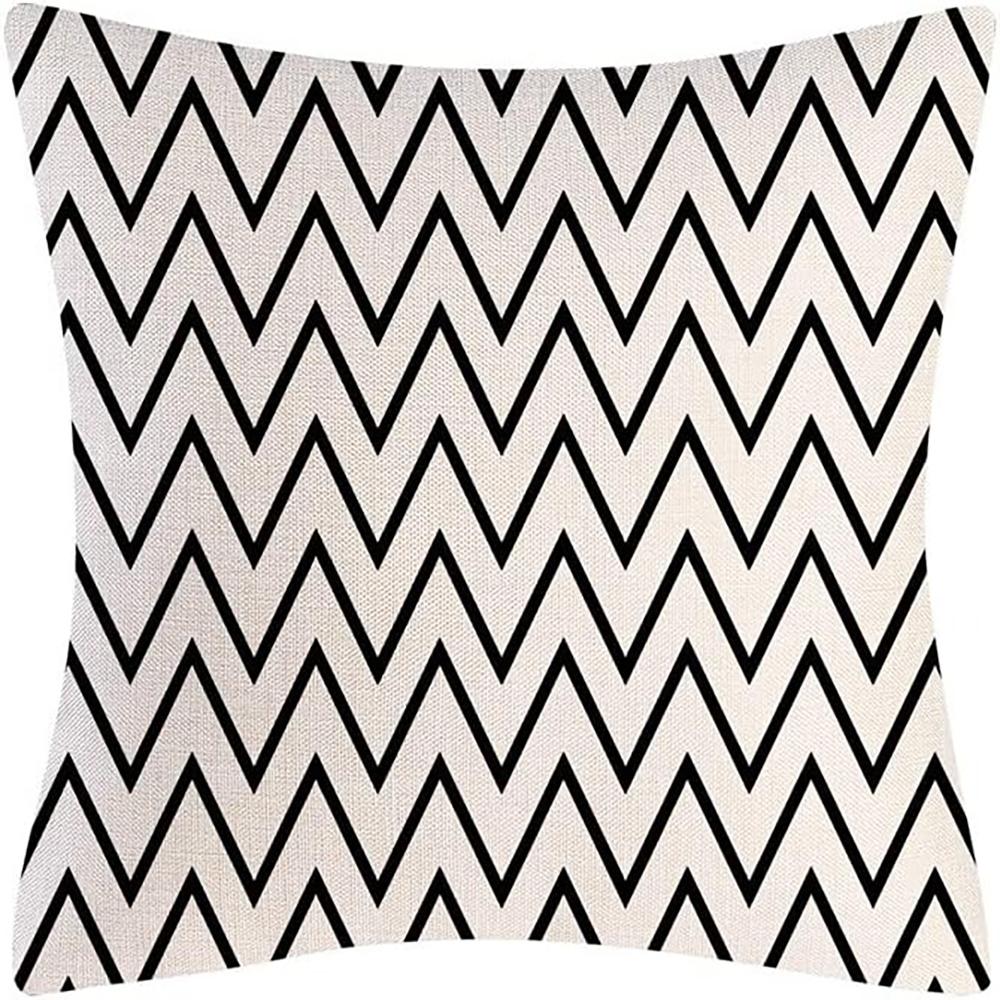 Navy Blue Geometric and Floral Pillowcases, Nautical - inspired EleganceLiving room sofa cushion cover,  bedroom room decoration