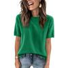 Women's Fashion Casual Round Neck Short Sleeve Shirt