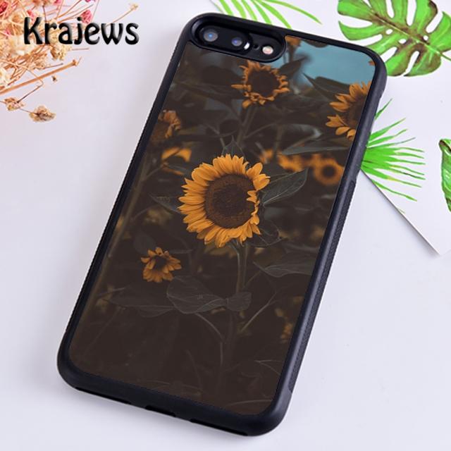 Krajews Peony Sunflowe Rose Daisy Plants Flower Phone Case For iPhone 17 Air 16 15 14 Plus 11 12 13 Pro Max Coque Fundas