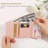New Women Wallets Female PU Leather Purses Short Hasp Purse Small Money Bag Coin Purse Card Holder Clutch