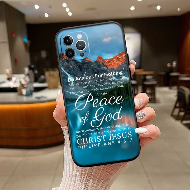 RE13 Bible Verse Jesus cross New High-End Shell Phone Case for Redmi Note 8 9 Pro Max 9S 9T 9C NFC 8T 8A 10A A4