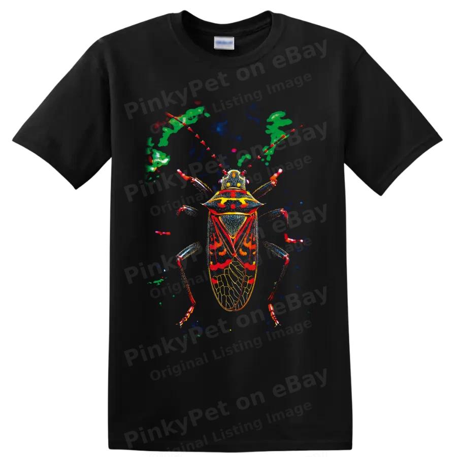 Colorful Insect Bug Anatomy T Shirt w/ Vibrant Entomology Illustration Art Tee