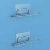 Self Adhesive Toilet Paper Roll Holder/Toilet Tissue Paper Holder/Toilet Roll Holder for Bathroom Accessories (Chrome - Pack of 2)