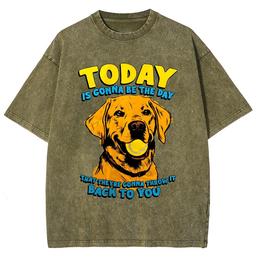 T-shirt d'été en denim délavé pour femme avec imprimé chiot, tendance, design cool, manches courtes, ample, grande taille, unisexe