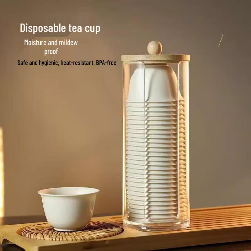 Xingfang Disposable Plastic Tea Tasting Cups, 60ml