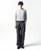 INSILENCE Cotton Cashmere Stripe Pullover Grey