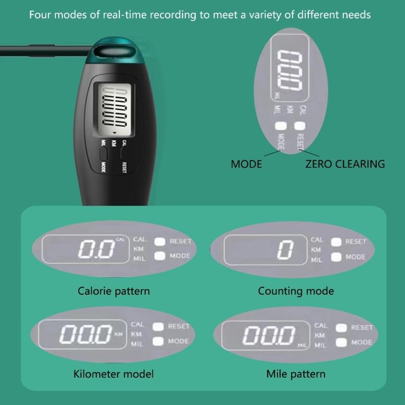 Removable Skipping Rope Exercise Rope with Antislip Handle For Fitness Enthusiasts Weighted Digital Counting Jump Rope