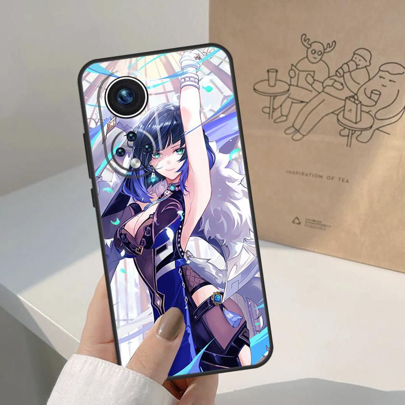 Genshin Impact Yelan For Honor Magic 8 Pro 7 6 5 Lite Case For Honor Win RT 200 400 50 70 90 X8b X9a X9b X9c X9d
