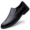 Fashion British Style Shiny Mens Dress Shoes Fashion Genuine Leather Male Business Flat Shoes Breathable Men Formal Office Working Shoes