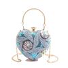 Glitzerndes Herzförmiges Handtaschen-Stickerei Damen-Kupplungstasche Pailletten-Abendbankett-Tasche Party