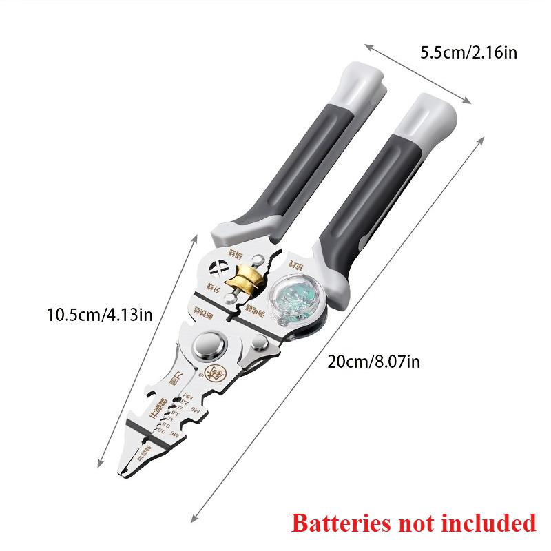 

10 IN 1 Foldable Wire Stripper with Electricity Measurement Plier for Cutting Pulling Wires Cable Electrician Scissors