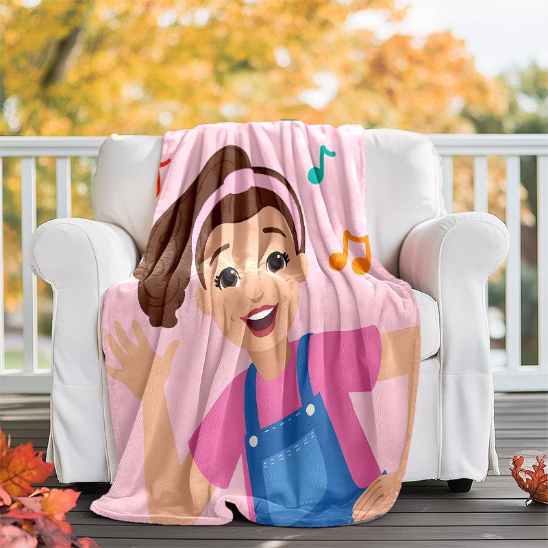 1pc Ms Rachel4 Theme Blanket - Digital Print, Polyester, Cozy for All Seasons, Perfect for Outdoor, Camping, and Travel