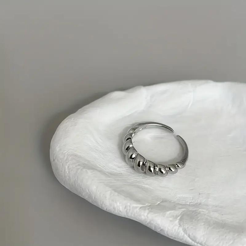 

Мужское и женское кольцо с открытым концом, кольцо для повседневной носки, черная синтетическая вставка, повседневные формальные аксессуары, кольцо из сплава, вневременные аксессуары