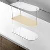 Organizer Acrylic Tray Makeup Perfume Stand Vanity Shelf Cosmetic Rack With Iron Body And