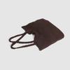 Borsa in Lana Intrecciata Semplice Coreana Primaverile da Donna a Spalla Tote per il Tempo Libero Borsa da Shopping di Grande Capacità