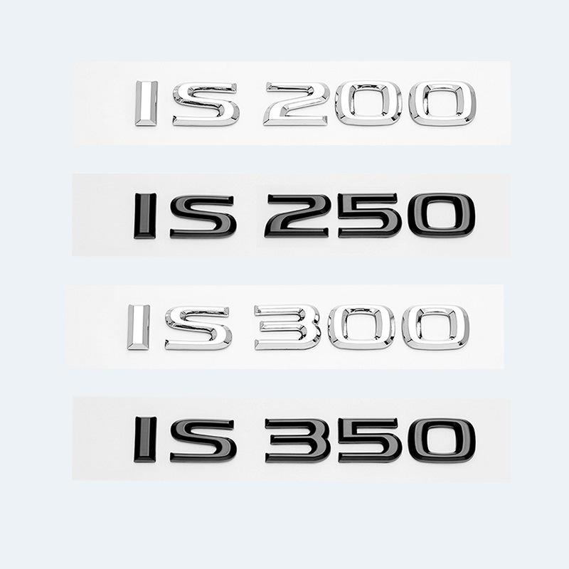 Compatible with Lexus IS Series Rear Logo Lettering Car Sticker