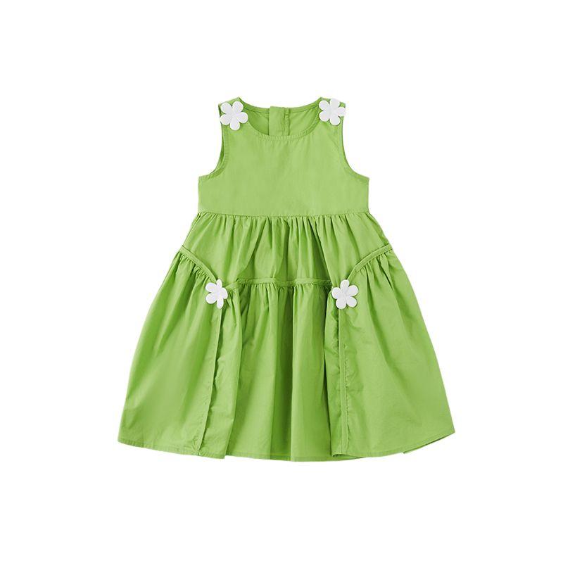 

Летнее платье для девочек Длинное платье Милое детское Тонкое платье-жилет без рукавов Платье принцессы 120