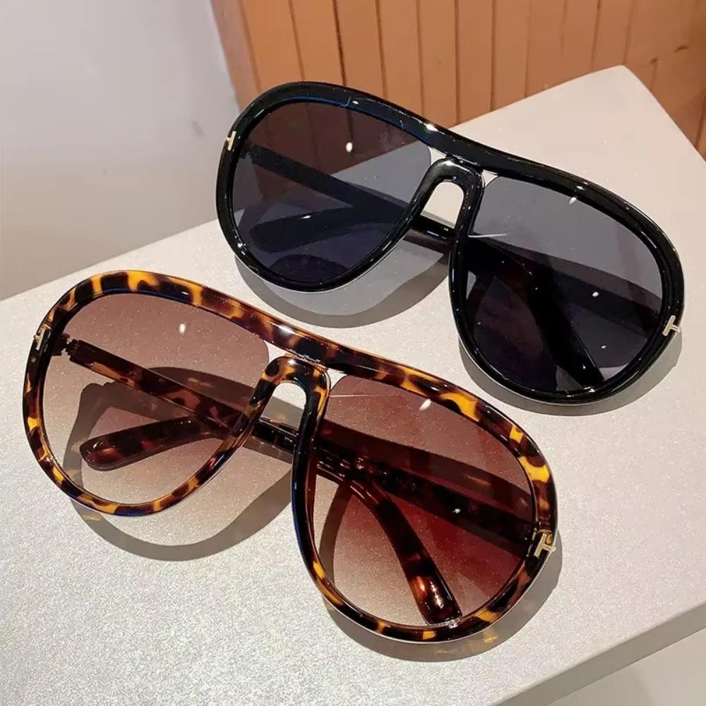 Trend Übergroße Piloten Sonnenbrille Damen Für Herren Luxusmarke Designer Sonnenbrille Vintage Große Fassung Brille Punk Fahrbrille