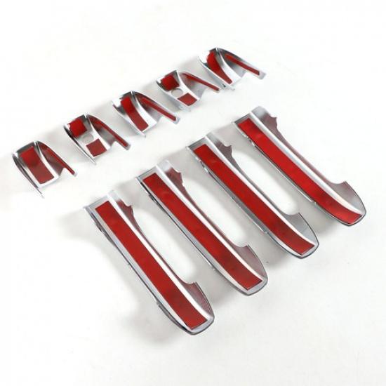 Silver Chrome Exterior Door Handle Cover Trim Sticker For Honda Pilot 2003-2008