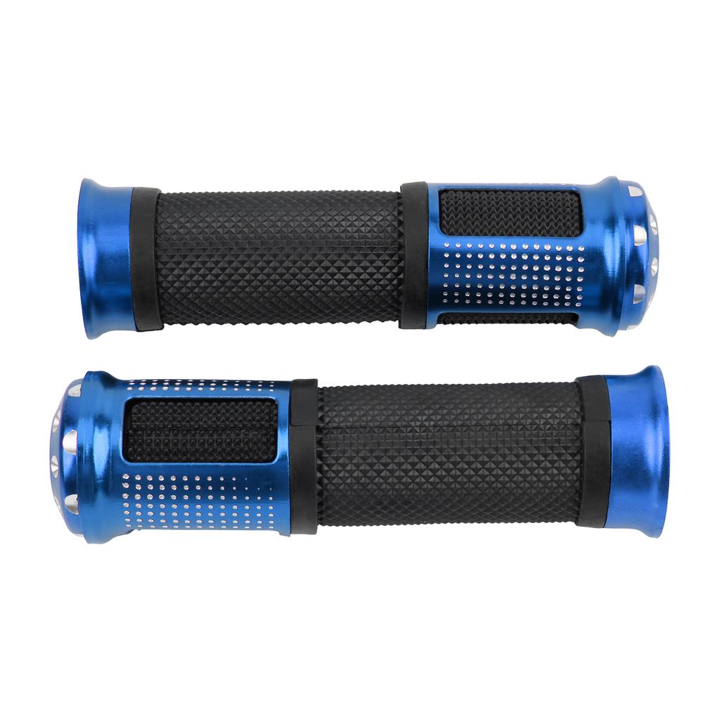 Universal Motorcycle 23mm 25mm Throttle Grip Aluminum Alloy Rubber Handle Grips Non-slip Handle Electric Scooters Moped Tuning