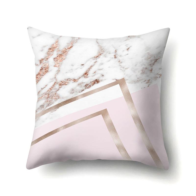Polyester Pillow Case Automobile Decoration Home Printed Pillow Case Waist Cushion Cover Car Cushion Head Cushion Cover