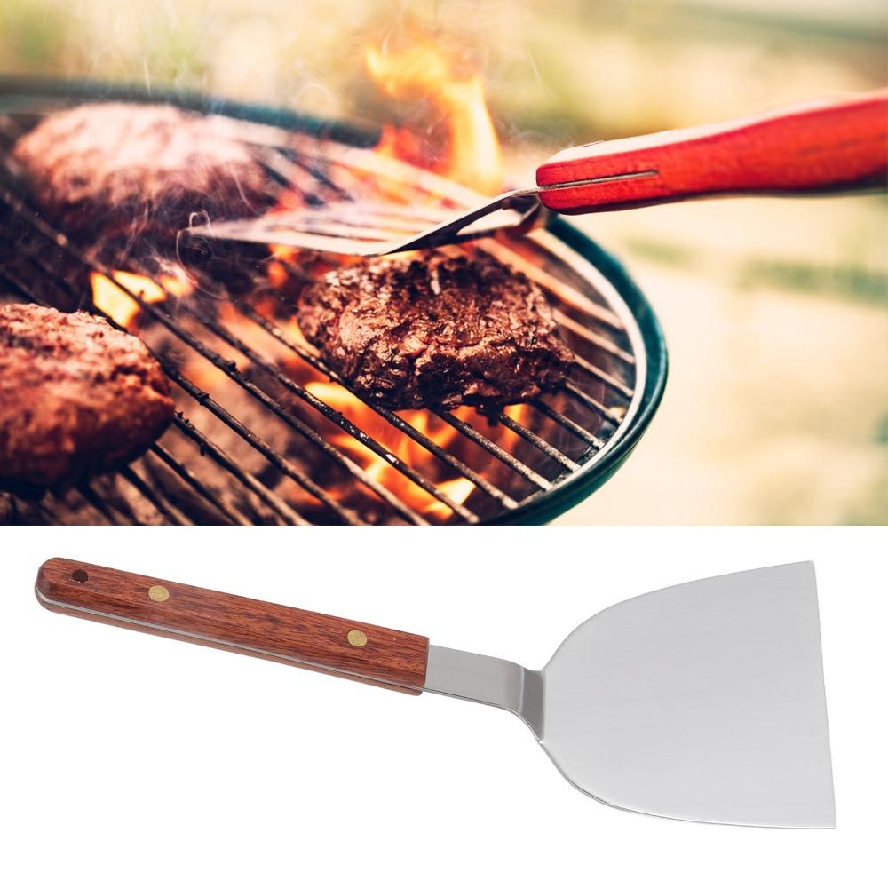 Stainless Steel Pancake Turner Wide Blade Burger Turner Cooking Utensil Grill Scraper  Kitchen